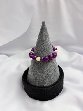 Purple and Glow in the Dark Bracelet